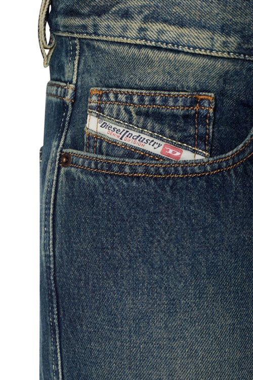 Dark Blue Diesel 2020 D-Viker 09C04 Straight Jeans