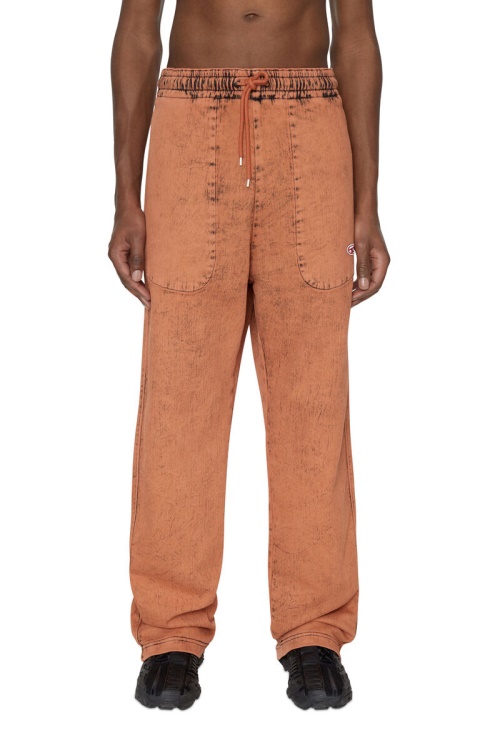 D-Martians Track Denim 09E32 Straight Diesel In Orange