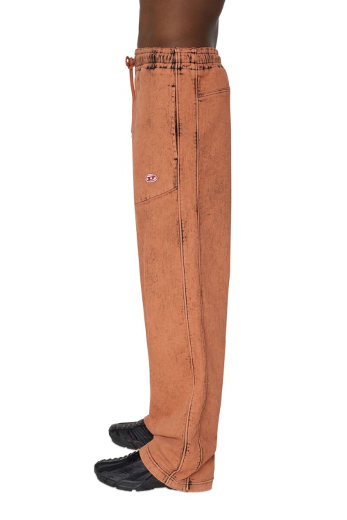 D-Martians Track Denim 09E32 Straight Diesel In Orange