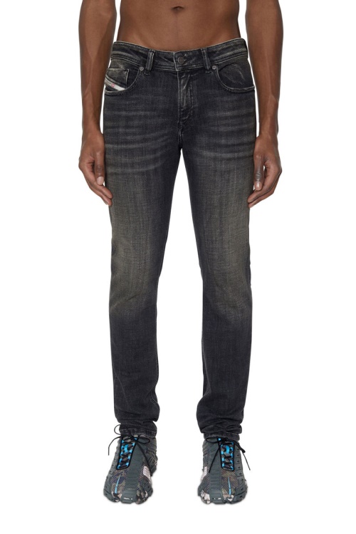 Diesel 1979 Sleenker 09D88 Skinny Jeans Black/Dark Grey