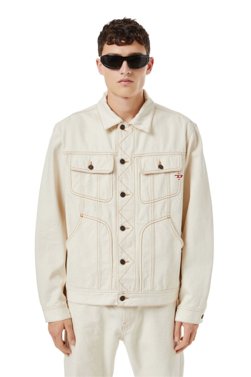 White D-Riley Trucker Jacket Diesel