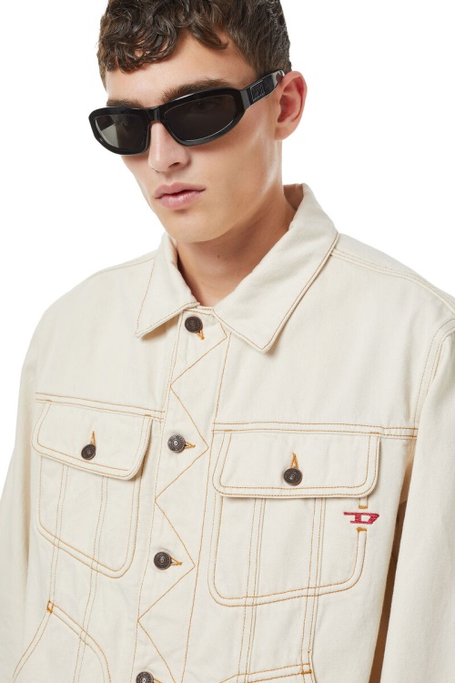 White D-Riley Trucker Jacket Diesel