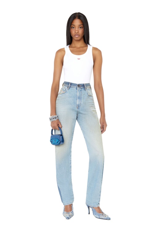Diesel 1956 09E21 Straight Jeans Light Blue