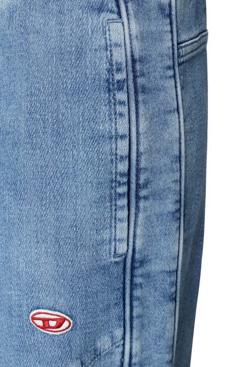 Light Blue D-Martians Track Denim 09D01 Straight Diesel