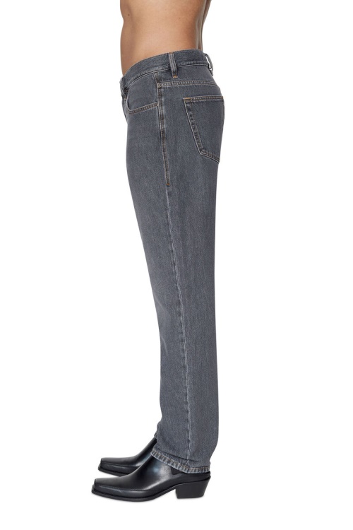 2020 D-Viker 09B84 Straight Jeans Diesel In Black/Dark Grey