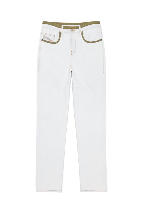 Diesel 2020 D-Viker 007B1 Straight Jeans White