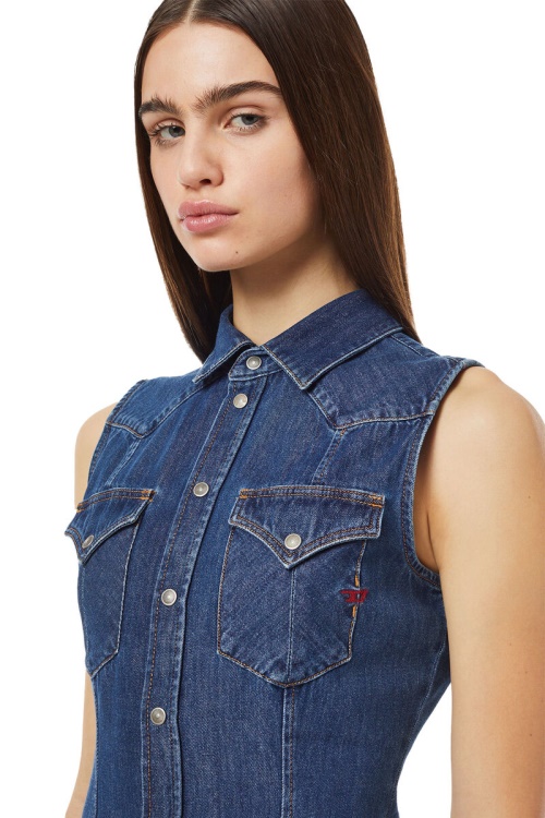 De-Glo Western Dress Diesel Dark Blue