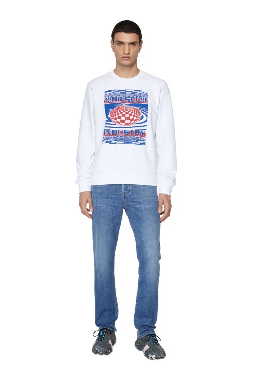 Medium Blue Diesel 2020 D-Viker 09D47 Straight Jeans