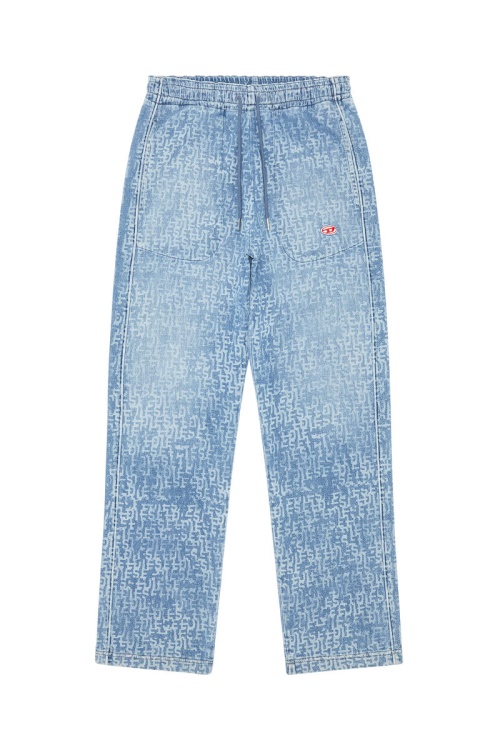 Diesel Light Blue D-Martians Track Denim 09E27 Straight