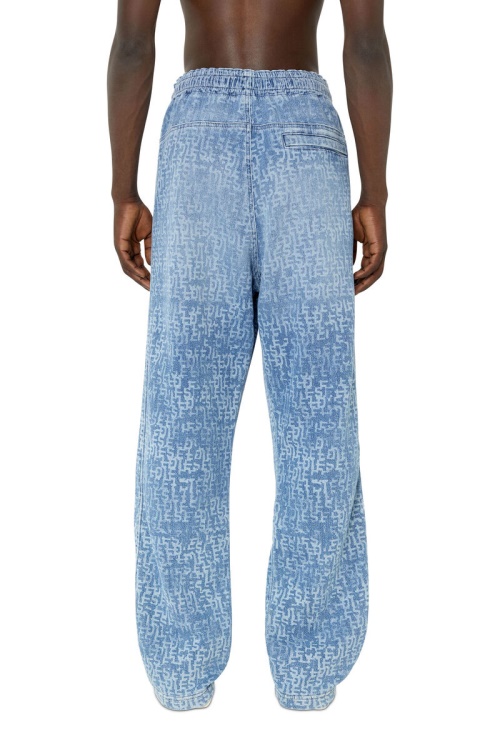 Light Blue D-Martians Track Denim 09E27 Straight Diesel