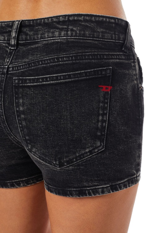 Black/Dark Grey Diesel De-Lyla Short Pants