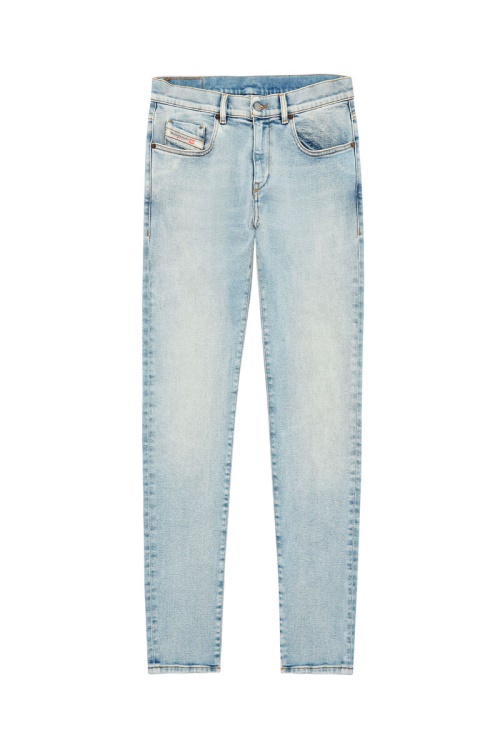 Diesel 2019 D-Strukt 09C08 Slim Jeans In Light Blue