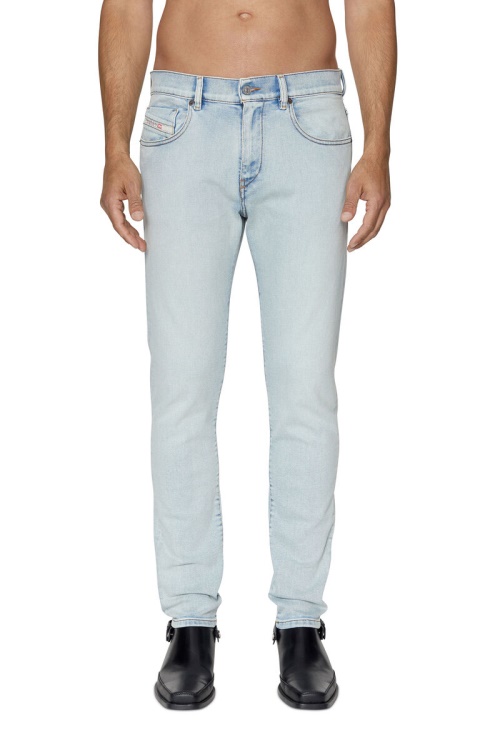 Diesel 2019 D-Strukt 09C08 Slim Jeans In Light Blue