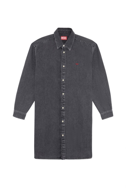 Diesel De-Blex Shirt Dress Black/Dark Grey