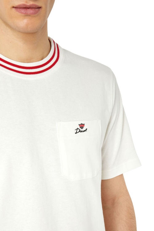 White T-Just-Pocket-Crow Diesel