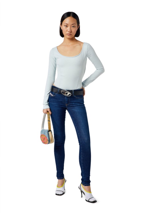 Diesel D-Cho Track Denim Bodysuit Light Blue