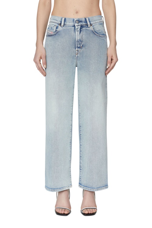 Light Blue Diesel 2000 09C08 Bootcut And Flare Jeans