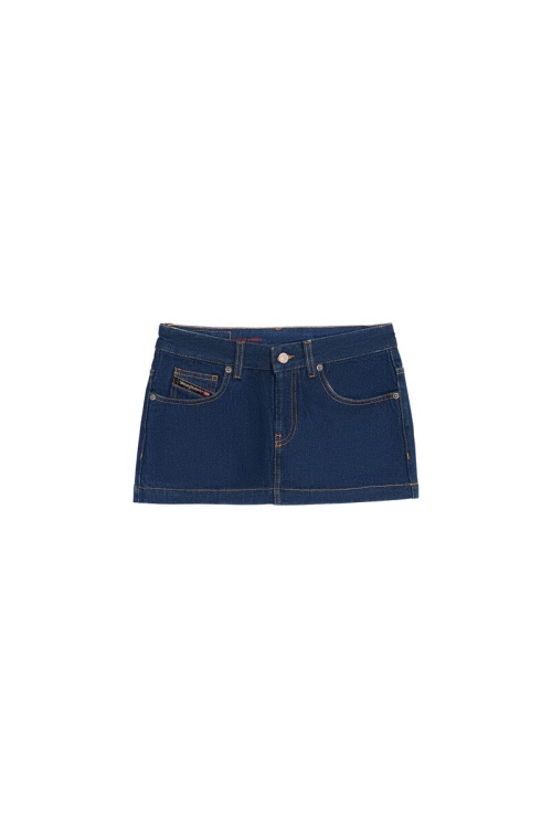 Dark Blue Diesel De-Ron Mini Skirt