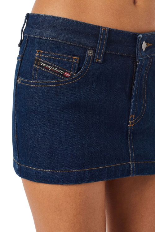 Dark Blue Diesel De-Ron Mini Skirt
