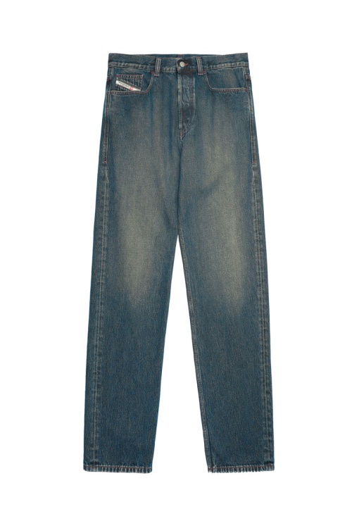 Dark Blue Diesel 2010 09C04 Straight Jeans