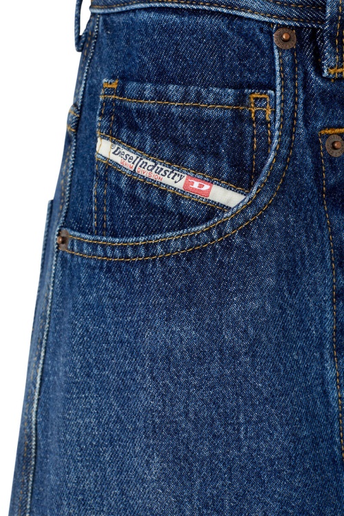 De-Albus-L A-Line Long Skirt Diesel Dark Blue