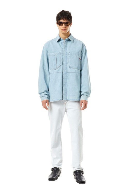Diesel Light Blue D-Hor Workwear Shirt