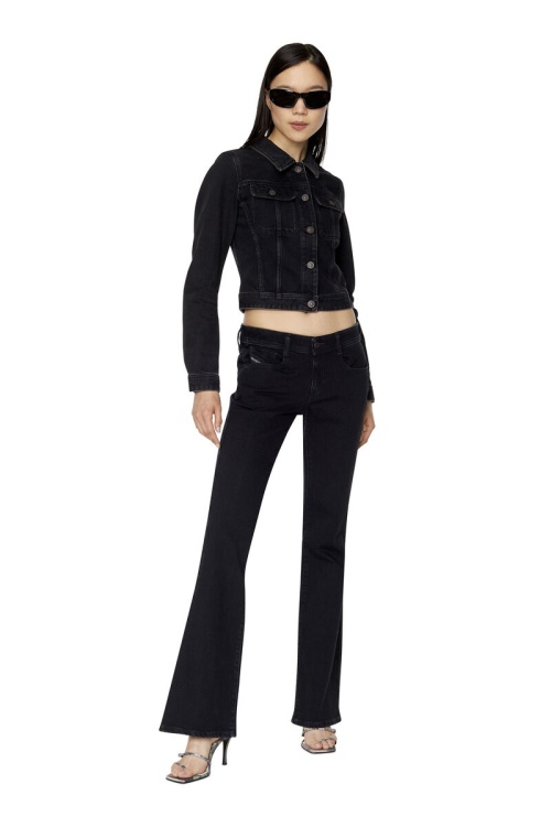 Diesel De-Slimmy Trucker Jacket Black/Dark Grey