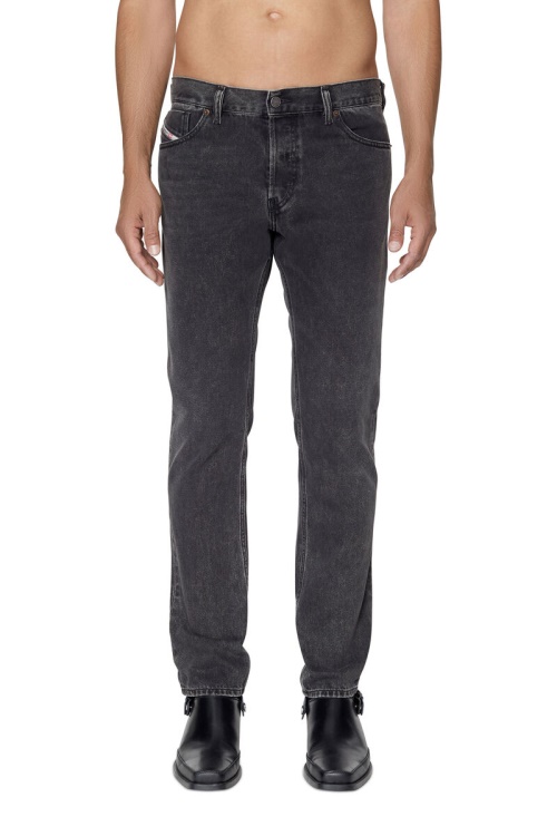 Black/Dark Grey Diesel 1995 09B87 Straight Jeans