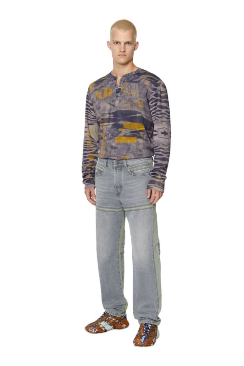 Light Grey D-Mand 007G2 Straight Jeans Diesel