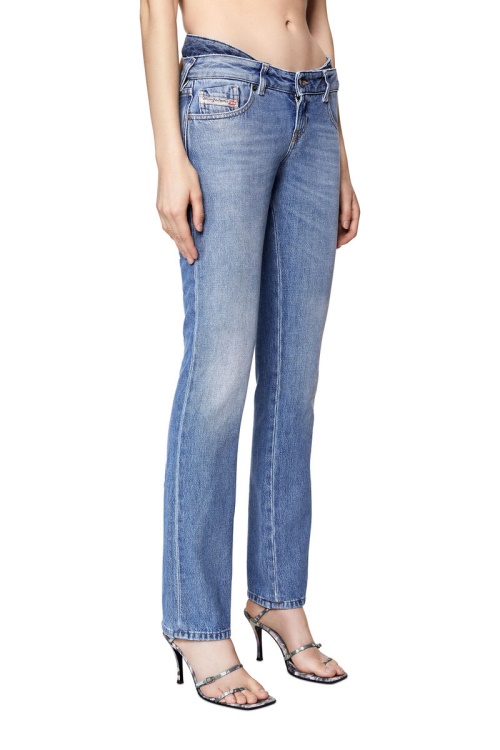 Medium Blue Diesel D-Sel 09D27 Straight Jeans