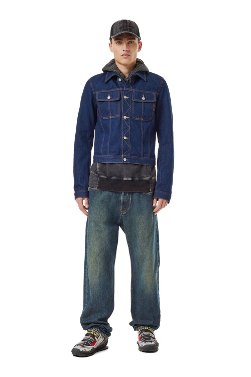 D-Milo Trucker Jacket Diesel Dark Blue