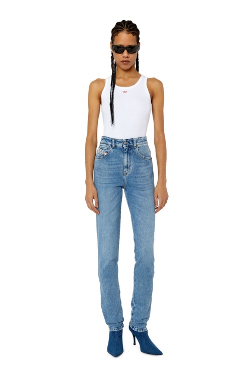 Light Blue Diesel 1994 9B92L Straight Jeans