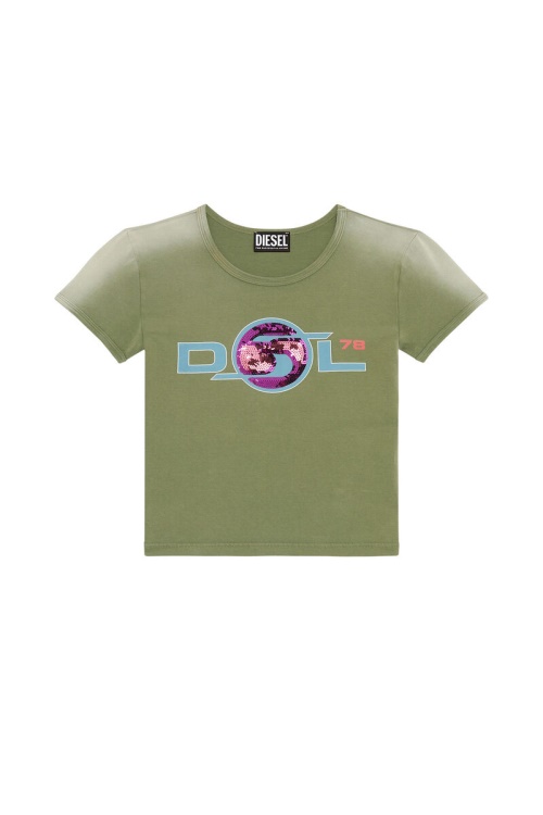 Diesel T-Uncutie-Long-E2 Olive Green