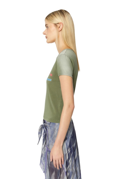 Diesel T-Uncutie-Long-E2 Olive Green