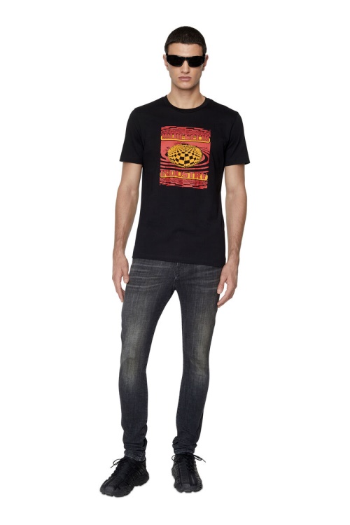 Diesel 1983 09D88 Skinny Jeans Black/Dark Grey