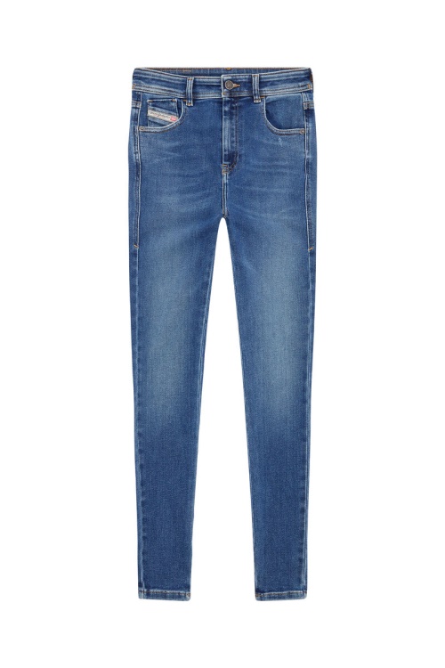 Medium Blue Diesel 1984 Slandy-High 068Ce Super Skinny Jeans
