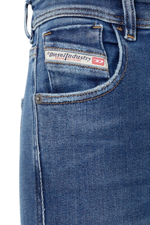 Medium Blue Diesel 1984 Slandy-High 068Ce Super Skinny Jeans