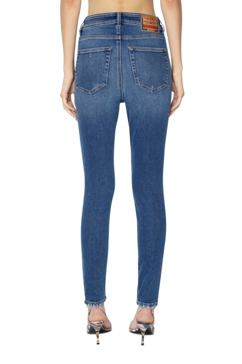 Medium Blue Diesel 1984 Slandy-High 068Ce Super Skinny Jeans