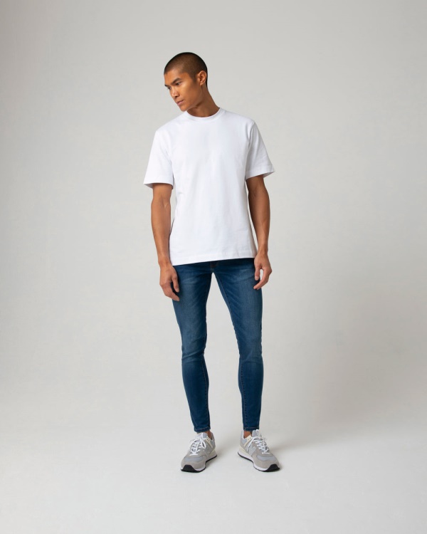 Saxon Skinny Bright Blue Diesel Medium Blue