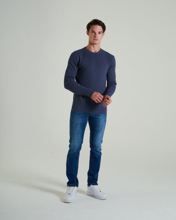 Blue Waldon Sweater Steel Indigo Diesel