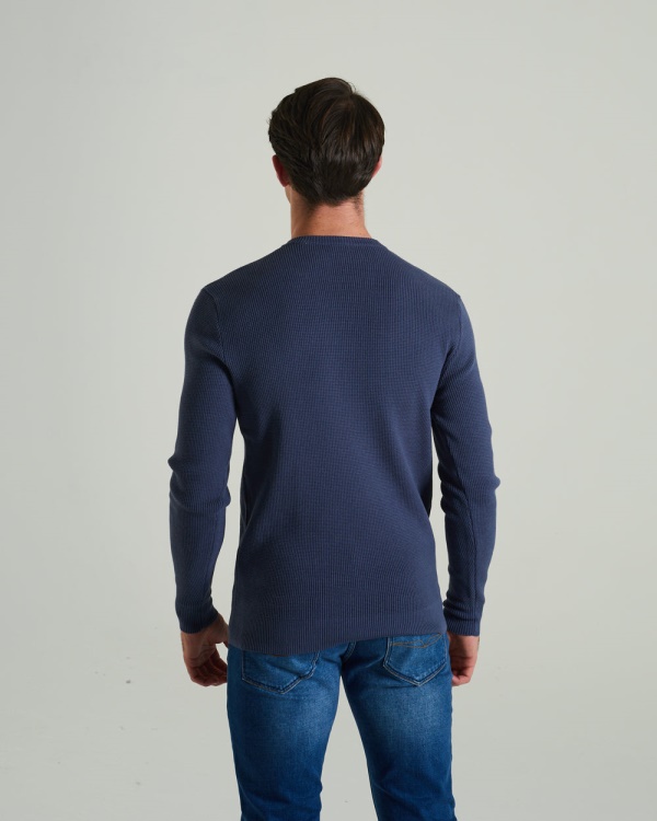 Blue Waldon Sweater Steel Indigo Diesel