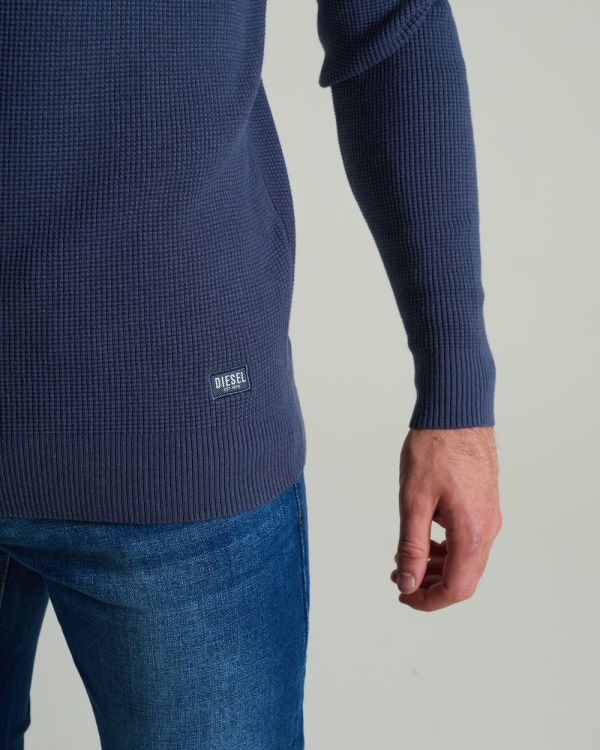 Blue Waldon Sweater Steel Indigo Diesel
