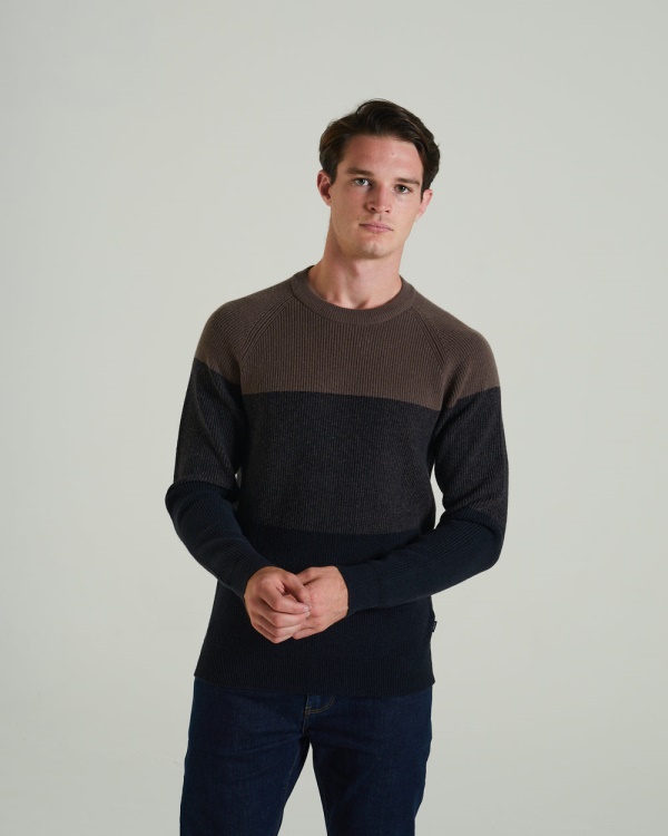 Dan Sweater Walnut Wood Diesel Brown
