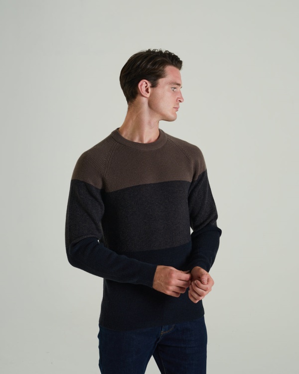 Dan Sweater Walnut Wood Diesel Brown