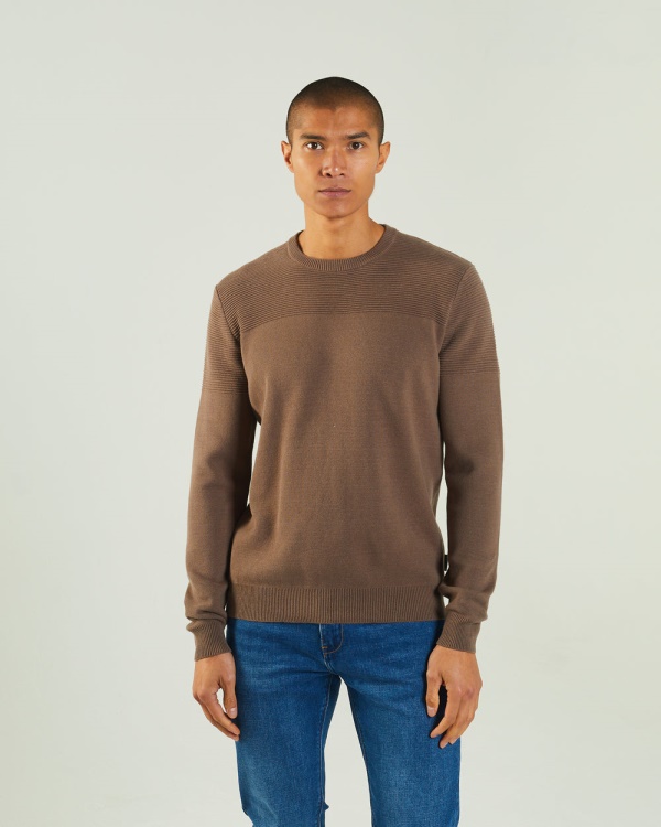 Brown Eden Sweater Siltstone Diesel