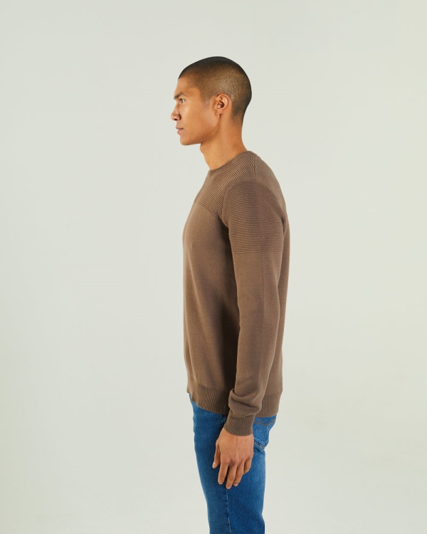 Brown Eden Sweater Siltstone Diesel