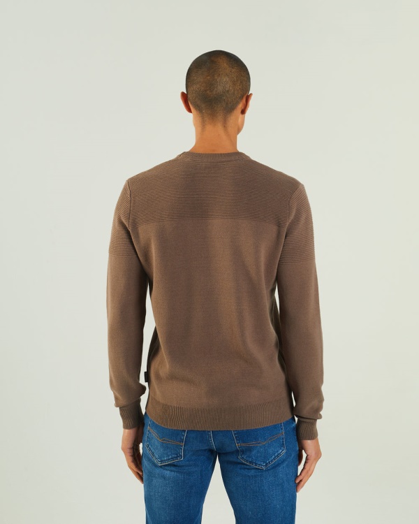 Brown Eden Sweater Siltstone Diesel