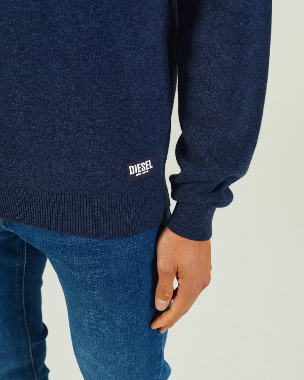Diesel Colter Half Zip Space Marl Blue