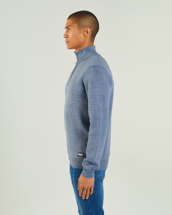 Colter Half Zip Snorkel Mel Diesel Blue