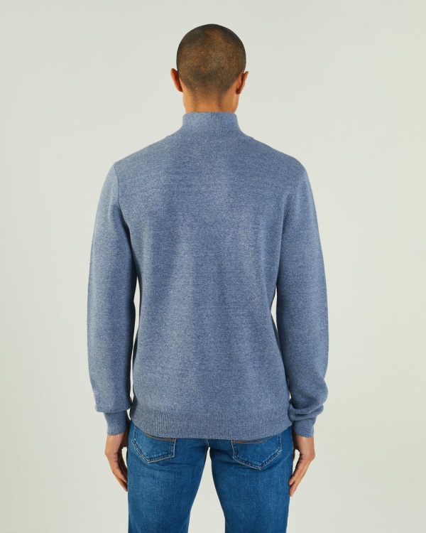 Colter Half Zip Snorkel Mel Diesel Blue